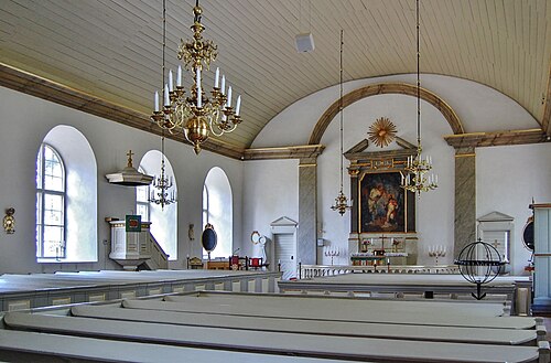 Långemåla kyrka, interno