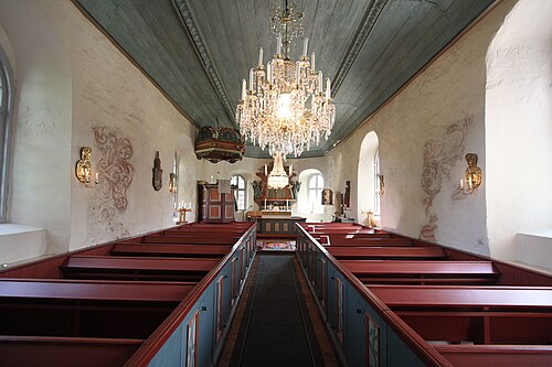 Molla kyrka, intérieur