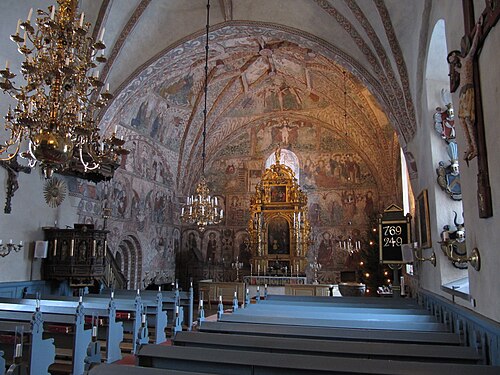 Rimbo kyrka, interno