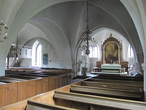 Strövelstorps kyrka, intérieur