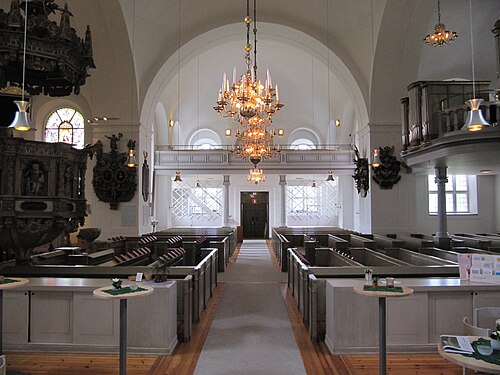 Ulrika Eleonora kyrka, interno