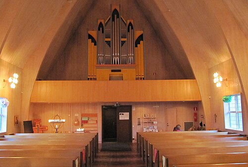 Salabackekyrkan, interno