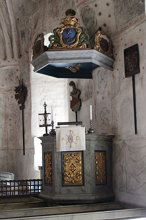 Bladåkers kyrka, interno