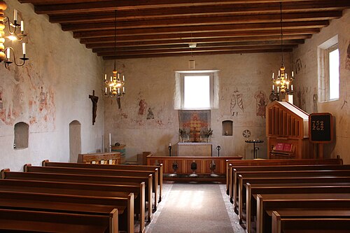Aspnäs gårdskyrka, interno