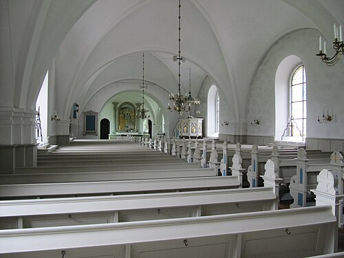 Ausås kyrka, interno