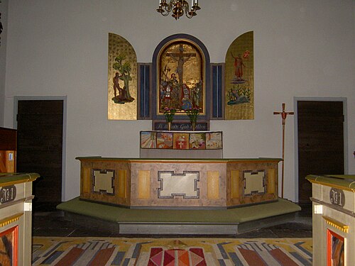 Grevbäcks kyrka, interno