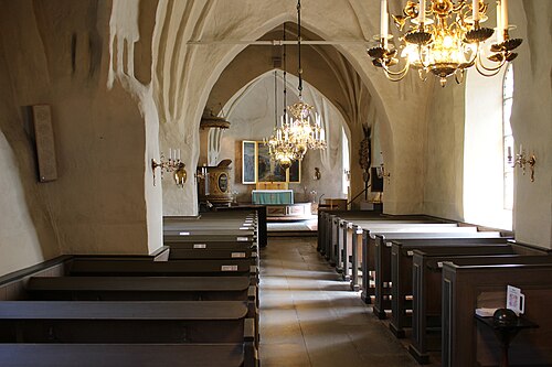 Lista kyrka, intérieur