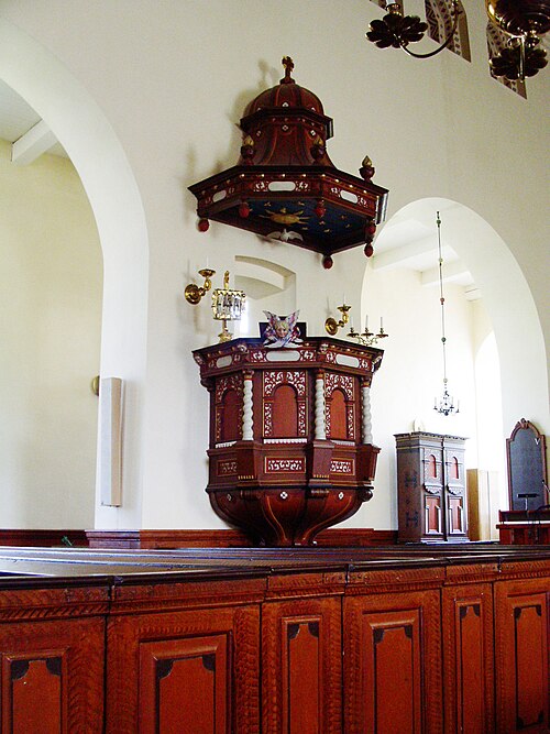 Nås kyrka, interno