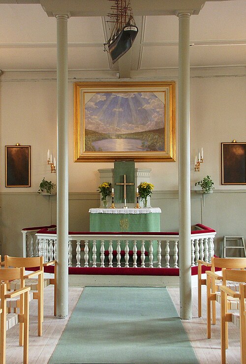 Djurgårdskyrkan, interno