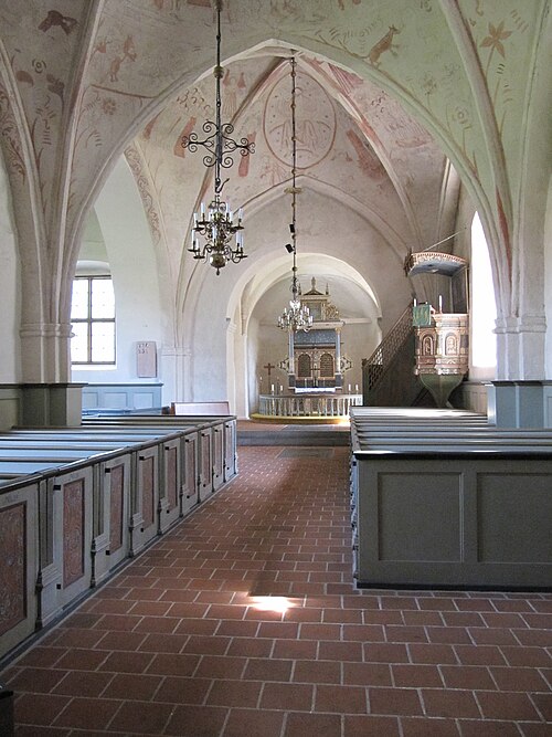 Fjälkinge kyrka, interno