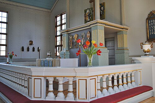 Karlslunda kyrka, interno
