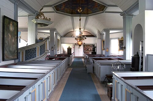Roslags-Kulla kyrka, interno