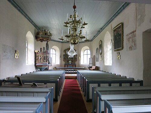 Ods kyrka, interno