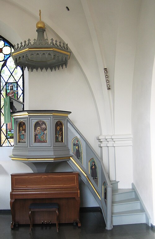 Rebbelberga kyrka, interno
