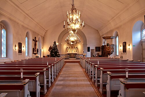 Holmby kyrka, interno