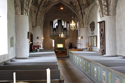 Lagga kyrka, interno