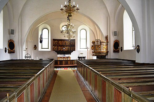 Rönö kyrka, interno