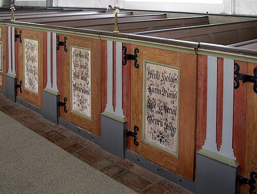 Förkärla kyrka, interno