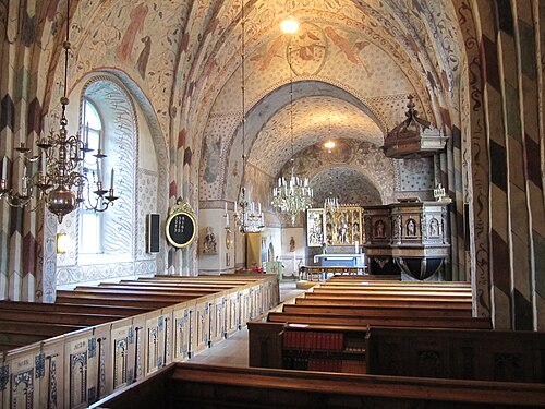 Funbo kyrka, intérieur