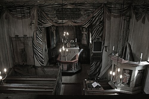 Hedareds stavkyrka, interno