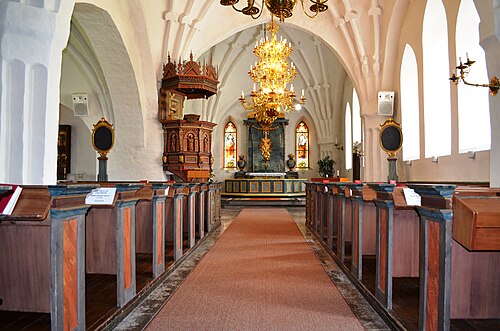 Medåkers kyrka, interno