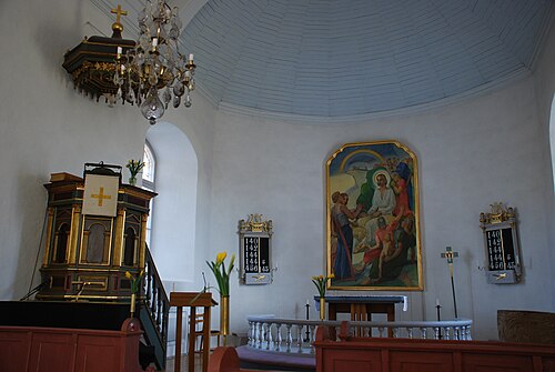Bergunda kyrka, intérieur