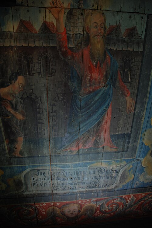 Sjösås gamla kyrka, interno