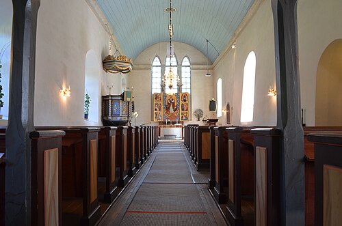 Timmele kyrka, interno