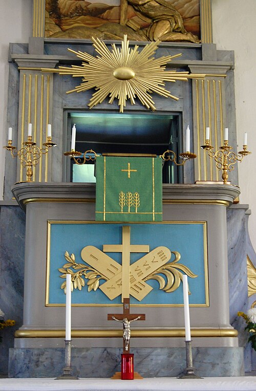 Kristvalla kyrka, interno