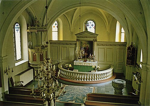 Hammenhögs kyrka, interno