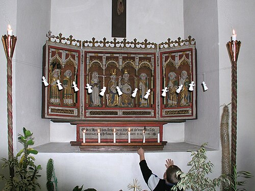 Sjögestads kyrka, interno