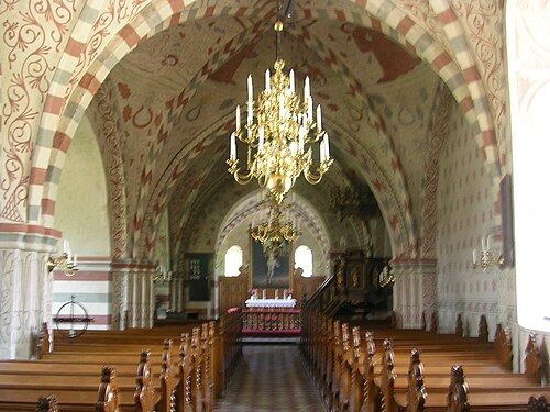 Vittskövle kyrka, intérieur