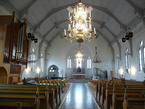 Korsbackakyrkan, interno