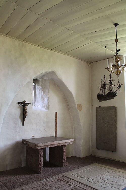 Räpplinge kyrka, interno