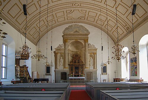 Mjällby kyrka, intérieur
