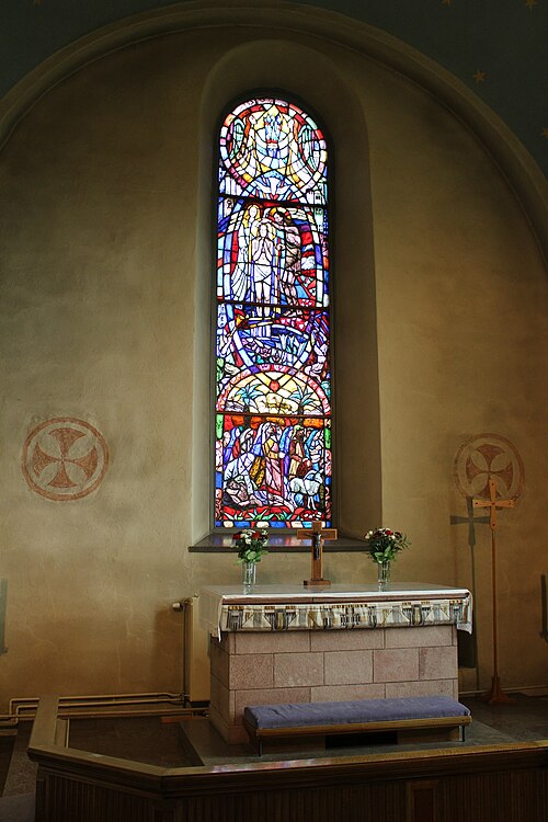 Valbo kyrka, interno