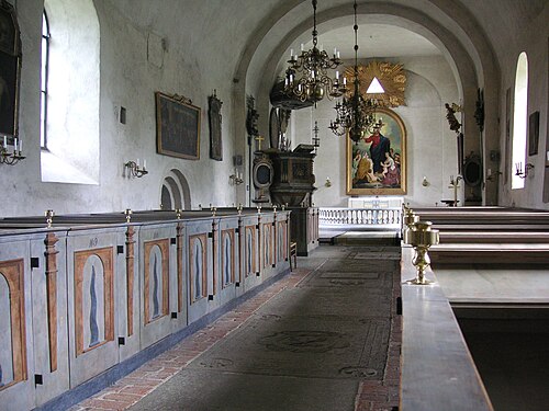 Lovö kyrka, intérieur