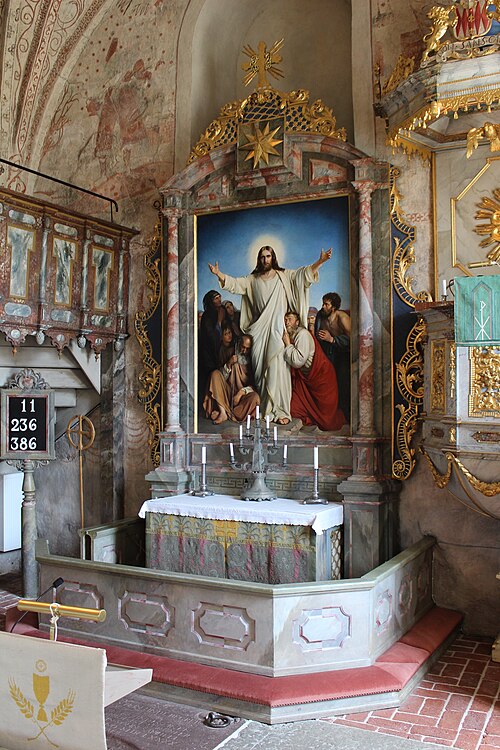 Skäfthammars kyrka, interno