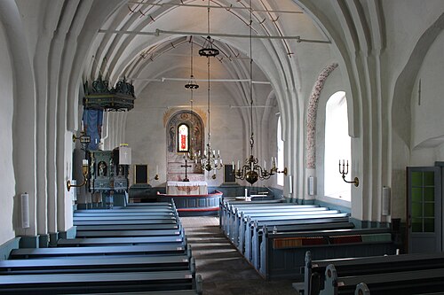 Sparrsätra kyrka, interno