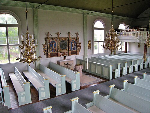 Ekeberga kyrka, interno