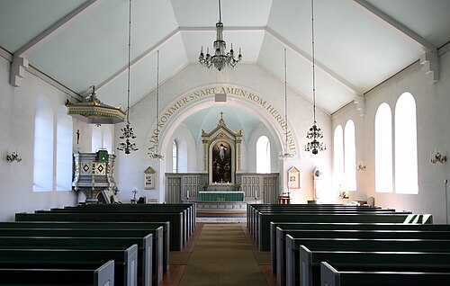 Frillesås kyrka, interno