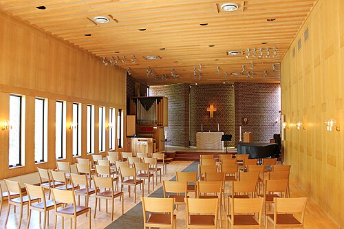 Gröndals kyrka, interno