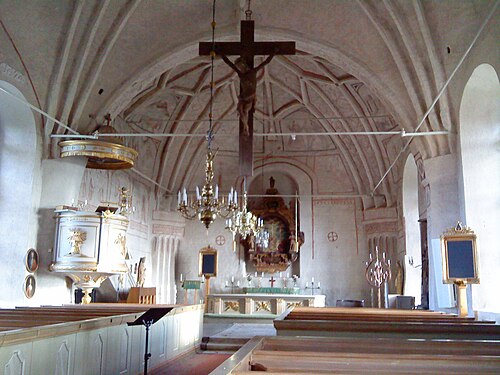 Harakers kyrka, interno