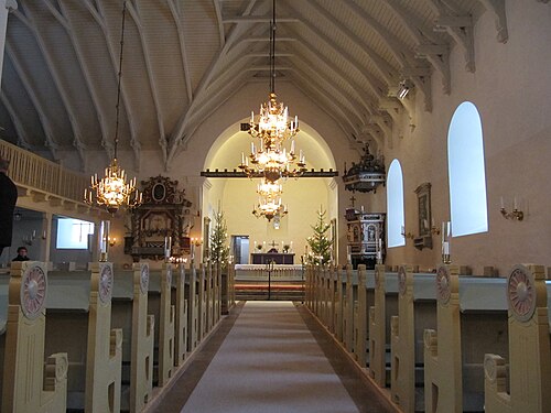 Verums kyrka, interno