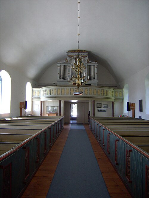 Fårö kyrka, interno