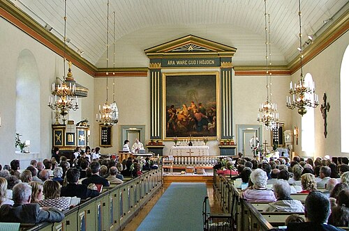 Linneryds kyrka, interno