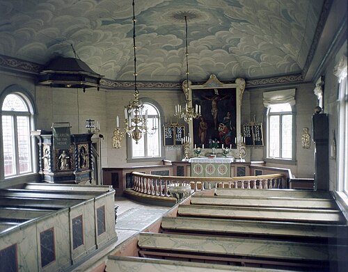 Roasjö kyrka, interno