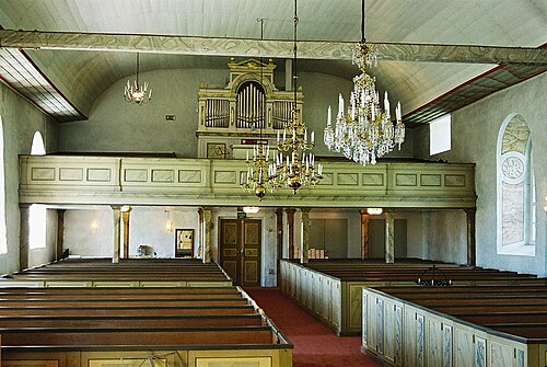 Rännelanda kyrka, intérieur