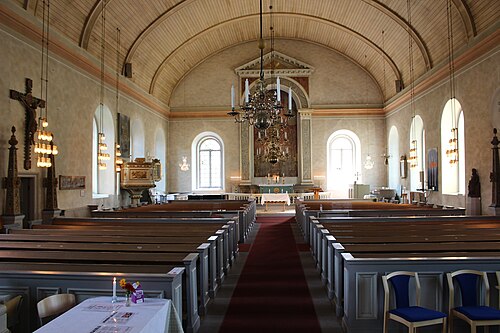 Väddö kyrka, interno
