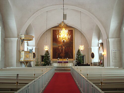 Gustafs kyrka, interno